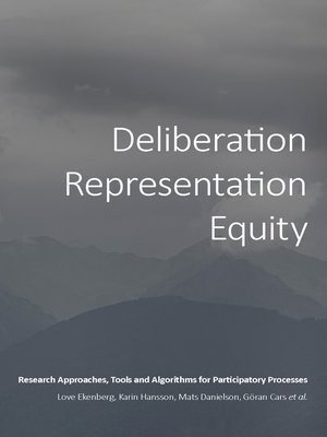cover image of Deliberation, Representation, Equity